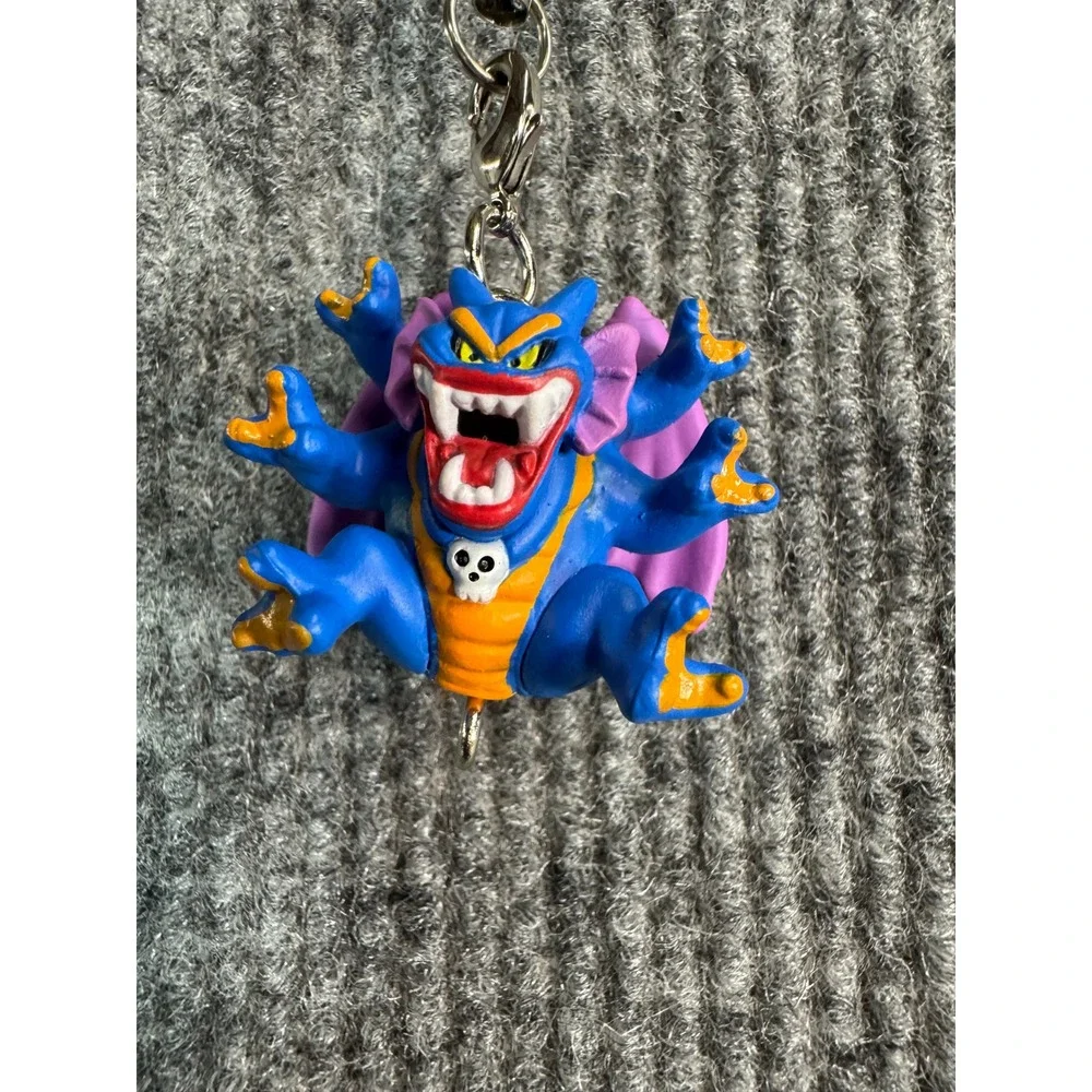 Dragon Quest Malroth Figure Phone Charm Blue Purple God of Destruction Enix